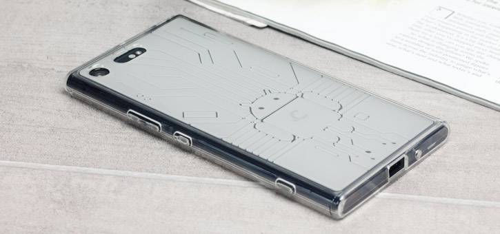 Cruzerlite Bugdroid Circuit Sony Xperia XZ Premium Case - Clear
