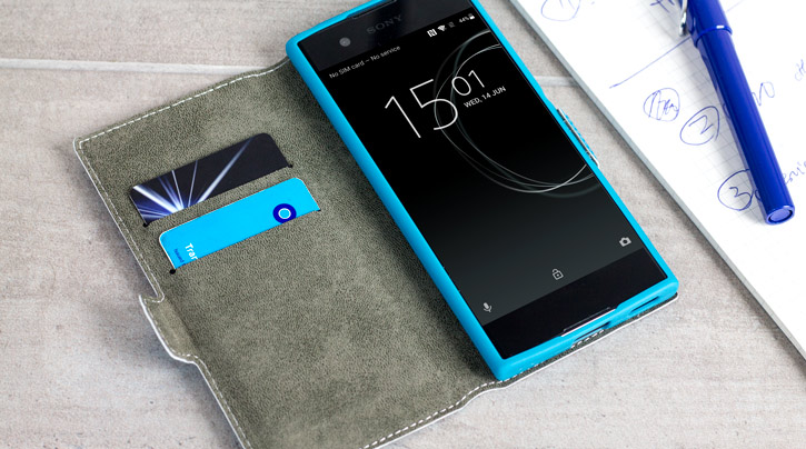 Olixar Low Profile Sony Xperia XA1 Wallet Case - Blue