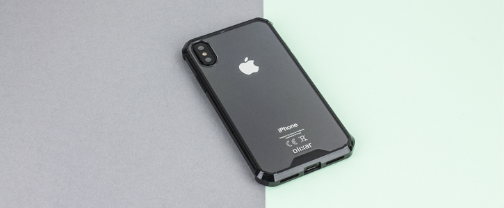 Coque iPhone X Olixar ExoShield Snap-on – Noir / Transparent