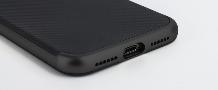 Olixar X-Duo iPhone X Case - Carbon Fibre Jet Black