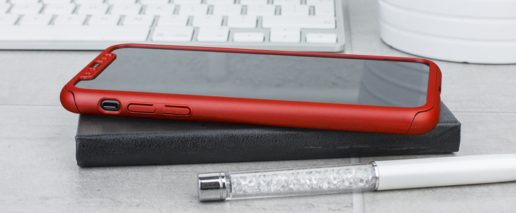 Olixar X-Trio Full Cover iPhone X Case - Red