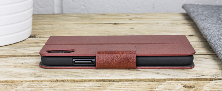Olixar Leather-Style Moto G5 Plus Wallet Stand Case - Black