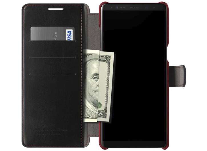 VRS Design Dandy Samsung Galaxy Note 8 Wallet Case Tasche - Schwarz