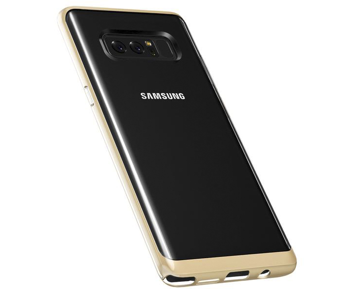 VRS Design Crystal Bumper Samsung Galaxy Note 8 Case - Shine Gold
