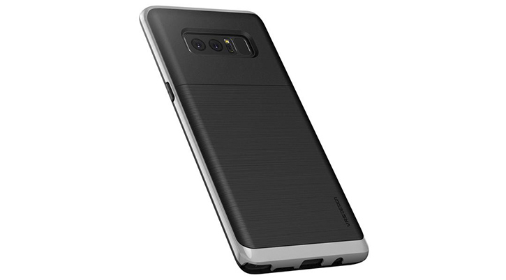 VRS Design High Pro Shield Samsung Galaxy Note 8 Case - Steel Silver