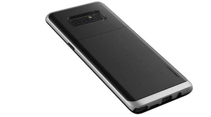 VRS Design High Pro Shield Samsung Galaxy Note 8 Case - Steel Silver