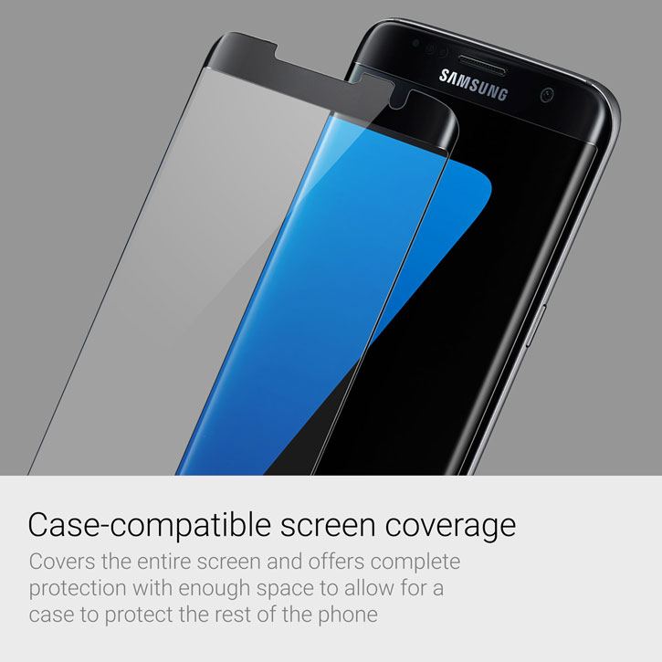 Olixar Samsung Galaxy S7 Edge Case Compatible Glass Skärmskydd