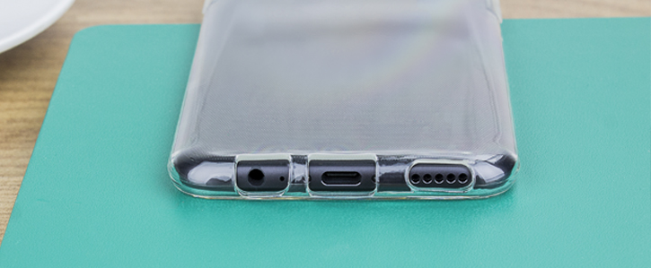 Coque OnePlus 5 Olixar FlexiShield - 100% Transparente vue sur ports