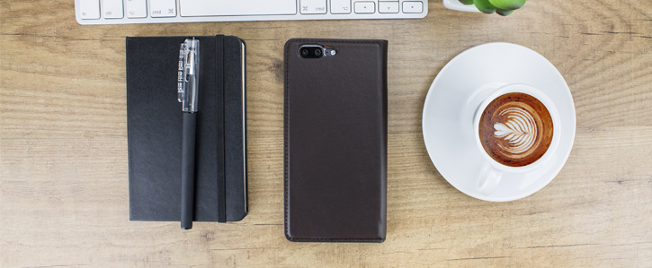 Olixar Genuine Leather OnePlus 5 Executive Wallet Case - Brown