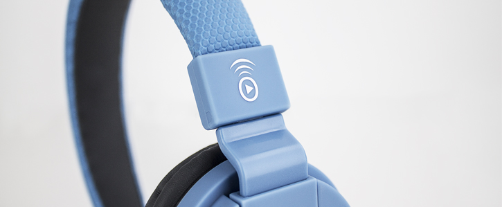 Bitmore Classic über dem Ohr Faltbare Kopfhörer mit Mic und Fernbedienung - Blau