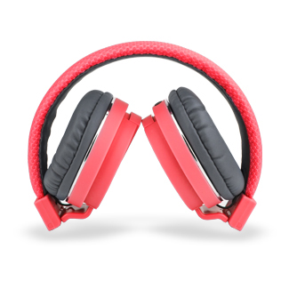 Bitmore Classic über dem Ohr Faltbare Kopfhörer mit Mic und Fernbedienung - Rot