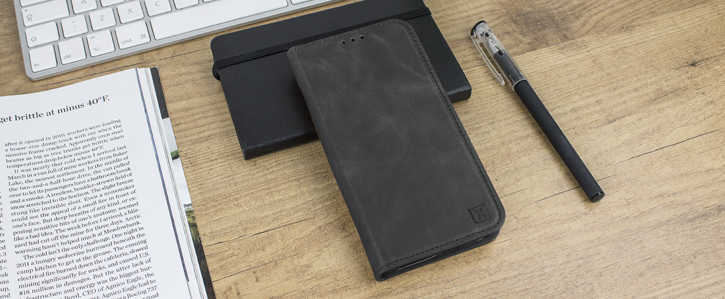 Olixar Genuine Leather iPhone 8 Executive Wallet Case - Black