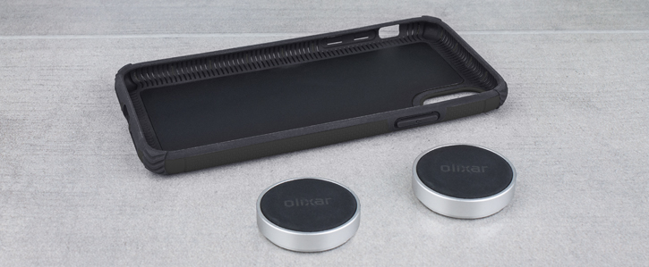 Olixar Magnus iPhone X Case and Magnetic Holders - Black