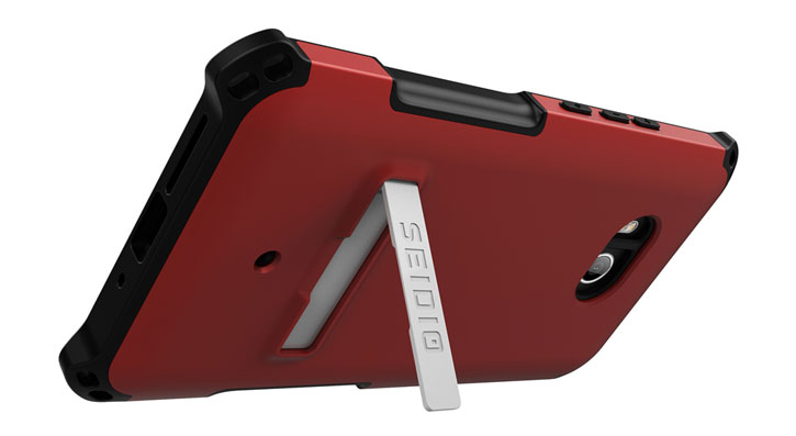 Seidio Dilex HTC U11 Hülle mit Standfuß - Rot /Schwarz