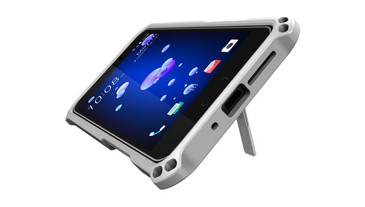 Funda HTC U11 Seidio Dilex con soporte - Azul medianoche / gris