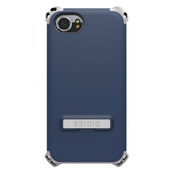 Coque BlackBerry KEYone Seidio Dilex avec Kickstand - Bleu / Gris vue sur appareil photo