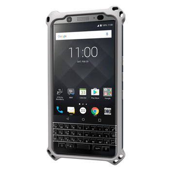 Seidio Dilex BlackBerry KEYone Hülle mit Standfuß - Blau / Grau