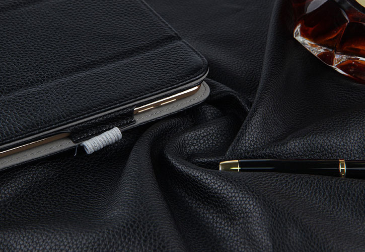 Luxury Genuine Leather iPad Pro 10.5 Folding Stand Case - Black