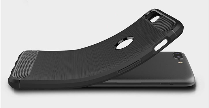 Olixar OnePlus 5 Carbon Fibre Slim Skal - Svart