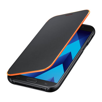 Funda Oficial Samsung Galaxy A5 2017 Neon Flip Cover - Negra