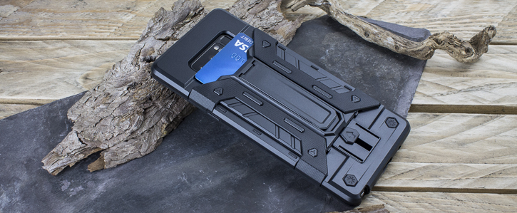 Olixar X-Trex Galaxy Note 8 Rugged Card Kickstand Case - Black