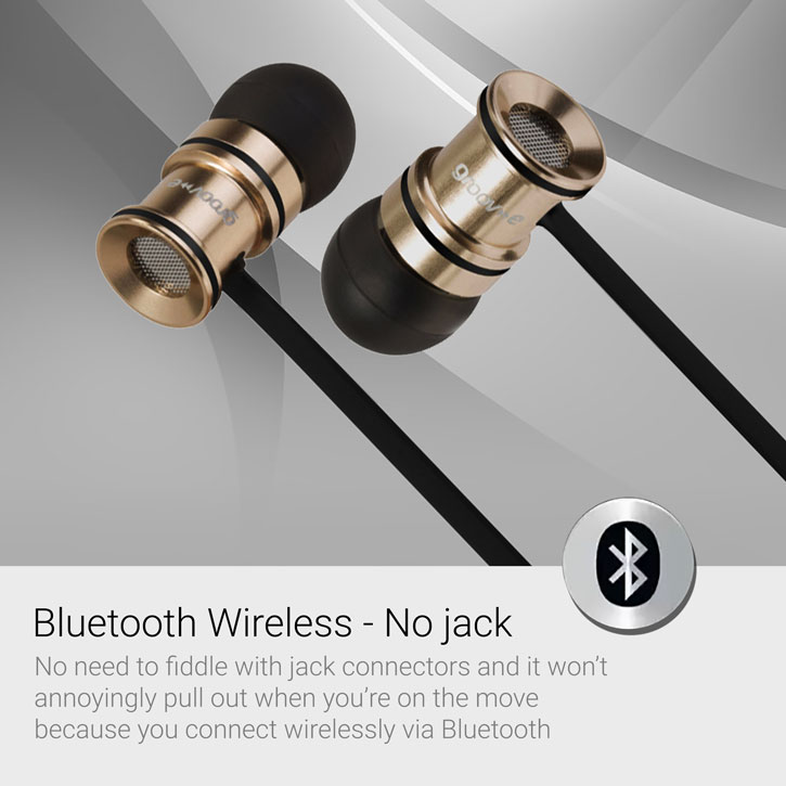 Groov-e Bullet Buds Metal Wireless Earphones with Mic - Gold