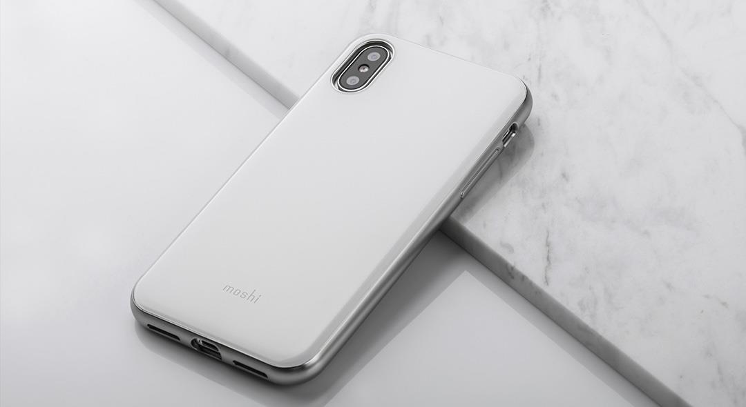 Moshi iGlaze iPhone X Ultra Slim Case - Pearl White