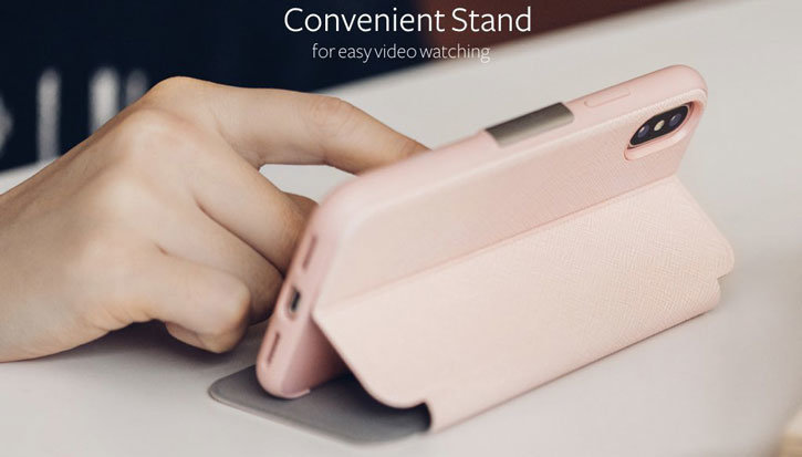 Moshi SenseCover iPhone X Smart Case - Luna Pink