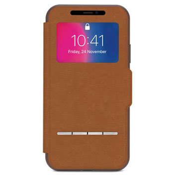 Moshi SenseCover iPhone X Smart Case - Caramel