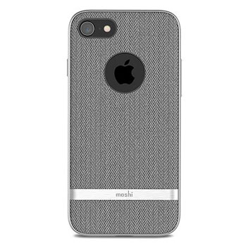 Moshi Vesta iPhone 8 Textilmuster Hülle - Herringbone Grau