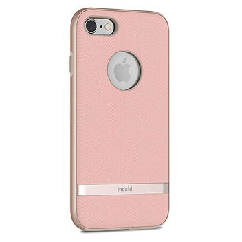 Coque iPhone 8 Moshi Vesta Textile – Rose