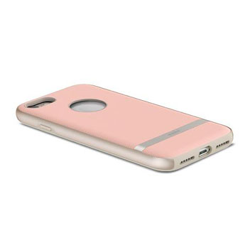 Moshi Vesta iPhone 8 Textilmuster Hülle - Blüte Rosa