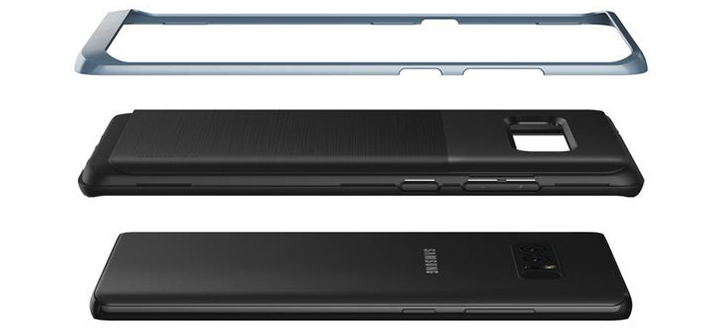VRS Design High Pro Shield Galaxy Note 8 Case Hülle - Blaue Koralle