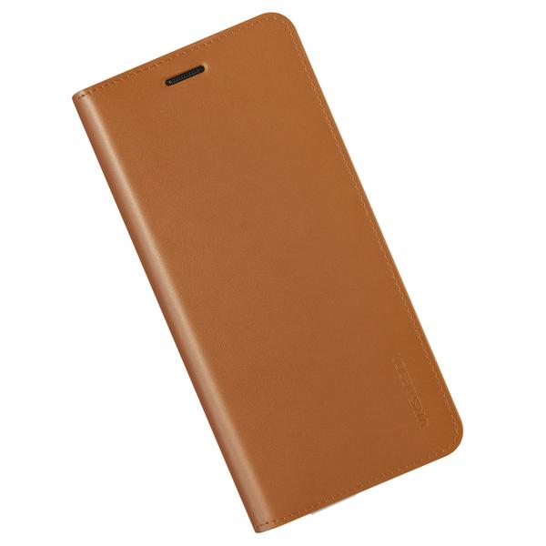VRS Design Genuine Leather Diary Samsung Galaxy Note 8 Case - Brown