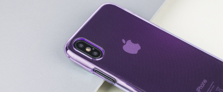 Olixar FlexiShield iPhone X Gel Case - Purple