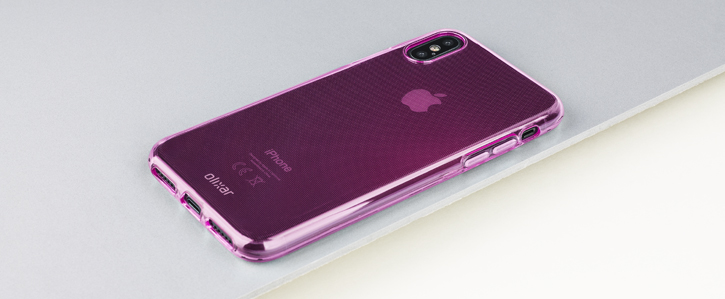 Coque iPhone X FlexiShield en gel – Rose