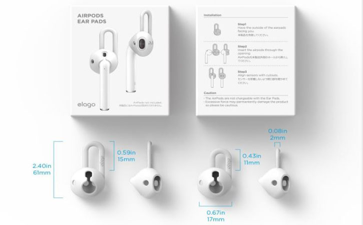 Elago iPhone 7 / 7 Plus AirPods Strap - White