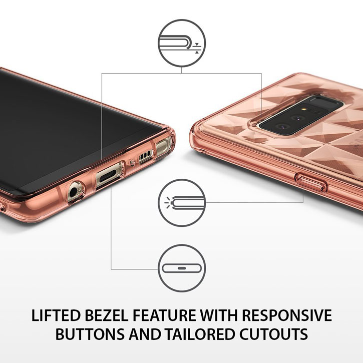 Rearth Ringke Air Prism Samsung Galaxy Note 8 Hülle - Rose Gold