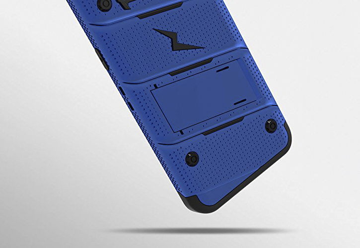 Coque Galaxy Note 8 Zizo Bolt robuste avec clip ceinture – Bleue