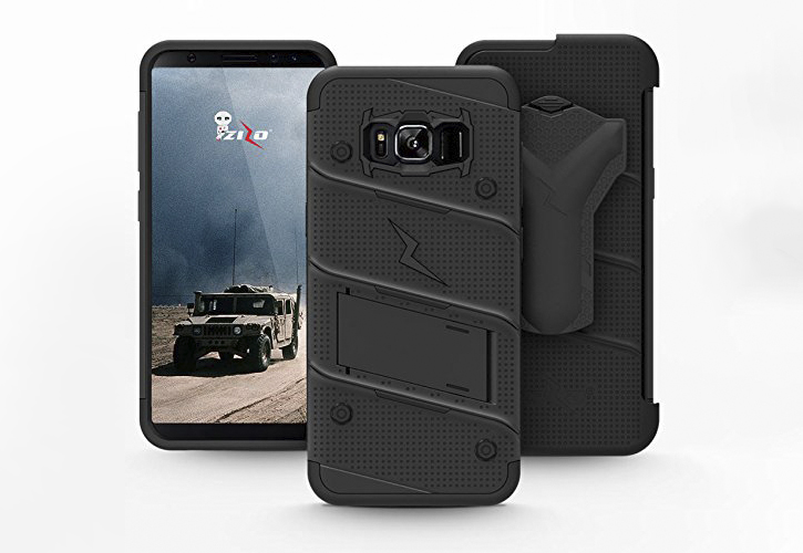 Zizo Bolt Series Samsung Galaxy Note 8 Tough Case Hülle & Gürtelclip - Schwarz