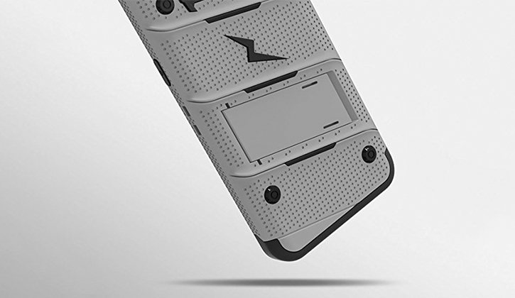 Zizo Bolt Series Samsung Galaxy Note 8 Tough Case & Belt Clip - Steel