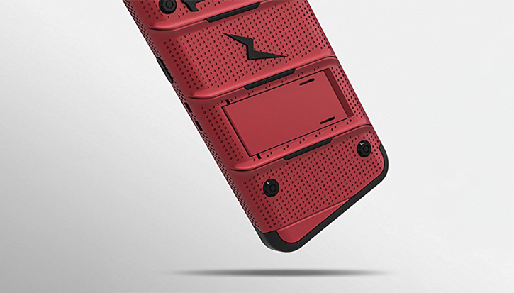 Zizo Bolt Series Samsung Galaxy Note 8 Tough Case & Belt Clip - Red