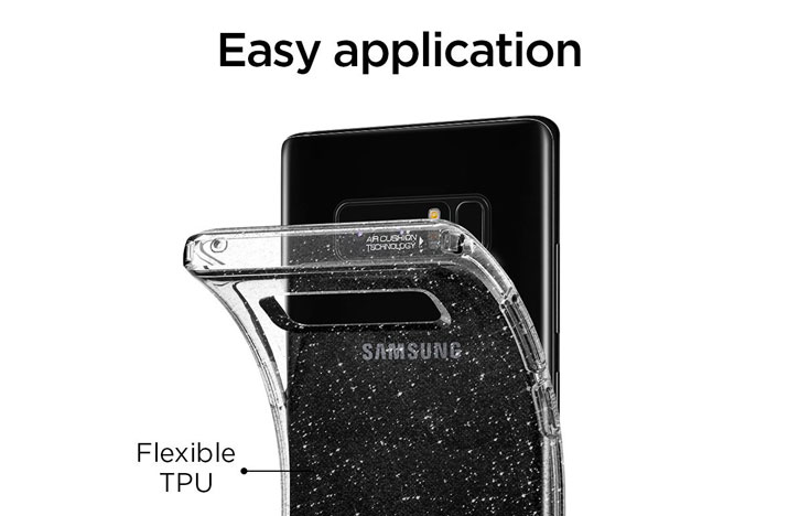 Spigen Liquid Crystal Glitter Samsung Note 8 Shell Case - Quartz