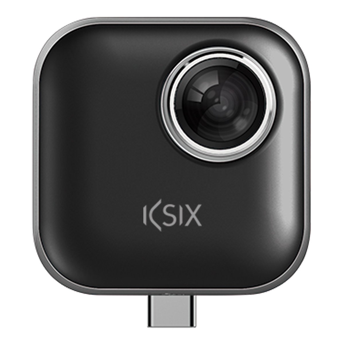 KSIX Full Immersion VR 360 MicroUSB Camera w/ USB-C Adapter - Black