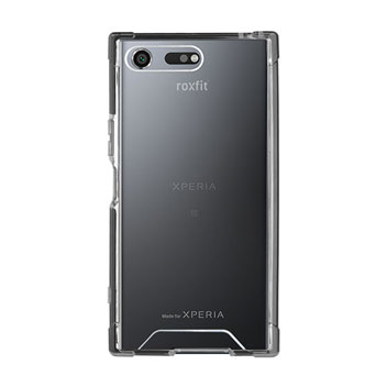 Coque Sony Xperia XZ1 Roxfit Pro Impact en gel – Transp. / Noire