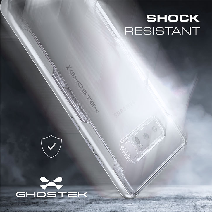 Ghostek Cloak 3 Samsung Galaxy Note 8 starke Hülle - Klar / Rot