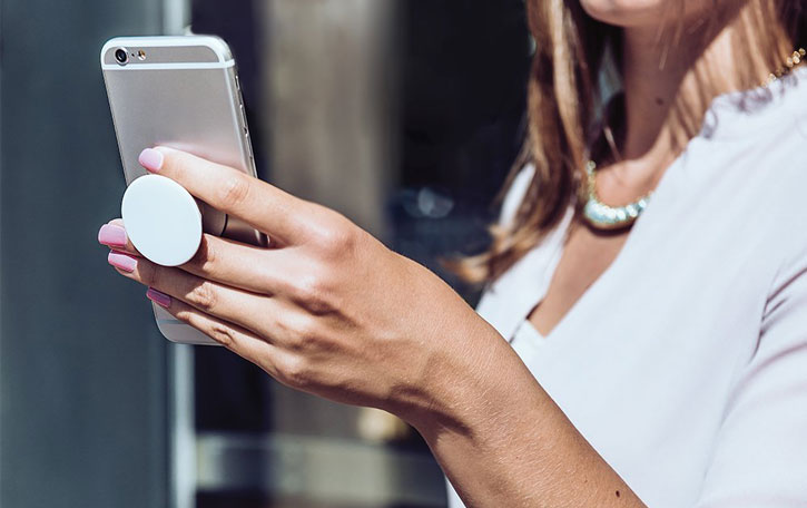 PopSockets Universal Smartphone 2in1 Ständer & Halterung - Schwarz