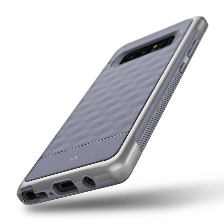 Coque Samsung Galaxy Note 8 Caseology Parallax Series – Grise Vue sur ports