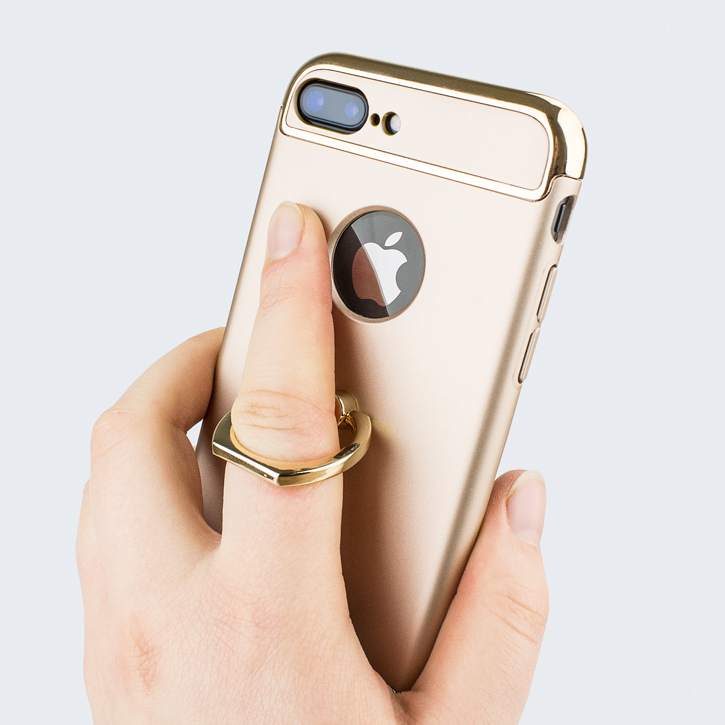 Coque iPhone 8 Plus / 7 Plus Olixar X-Ring – Or vue sur appareil photo