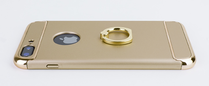Coque iPhone 8 Plus / 7 Plus Olixar X-Ring – Or vue sur touches